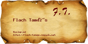 Flach Tamás névjegykártya